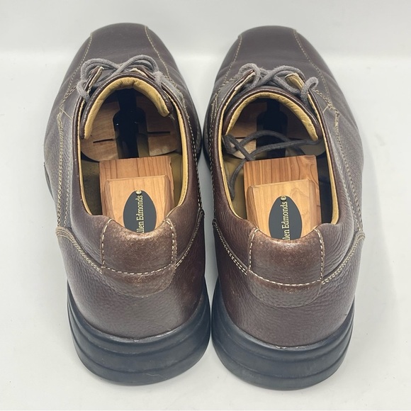 Johnston & Murphy Hunley Shoes Mens 11.5 M Brown Leather Stitched Casual Lace Up